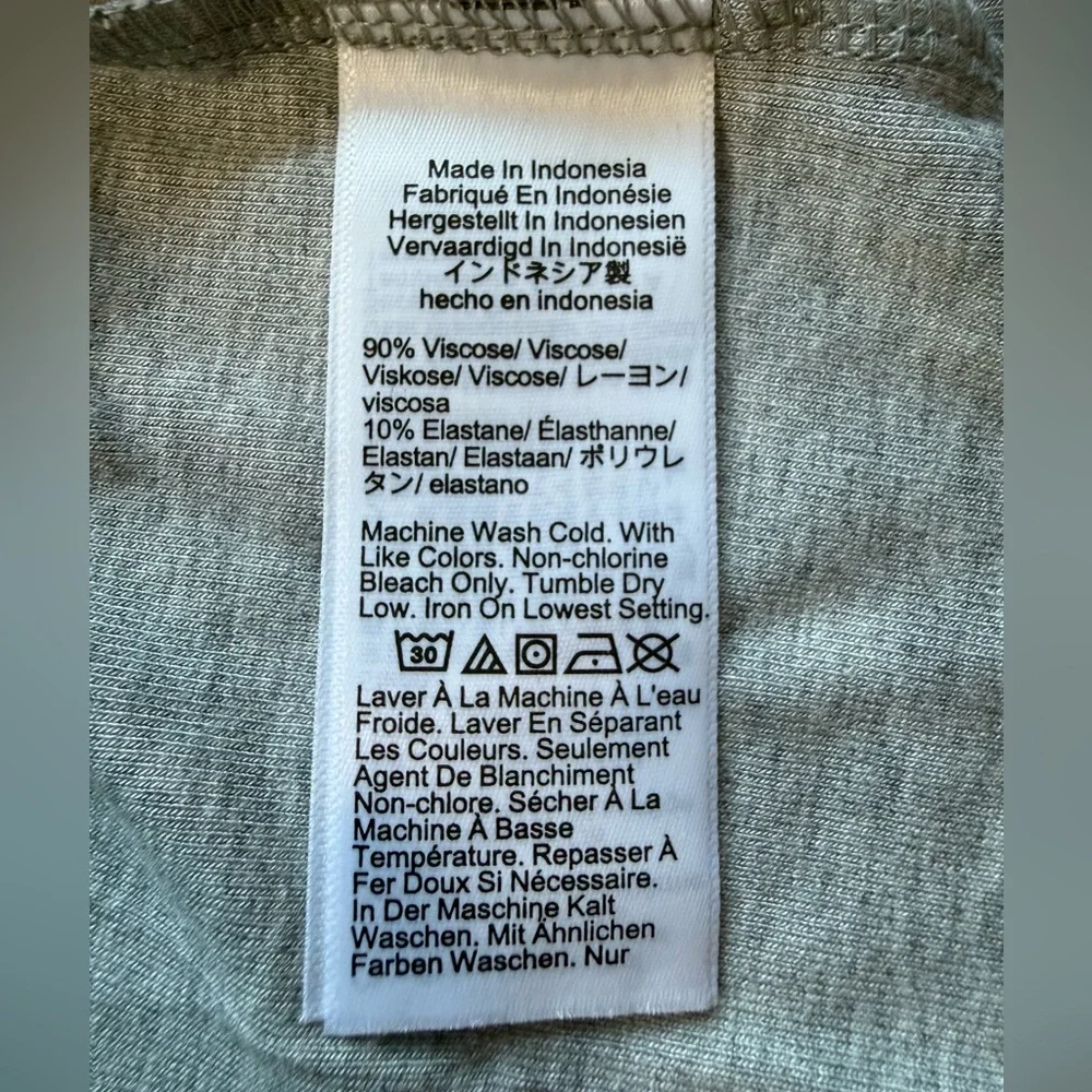 NWT J. Crew Refined Rib Elbow-Sleeve T-Shirt Heather Gray Silver Size S C1023 - Picture 11 of 15